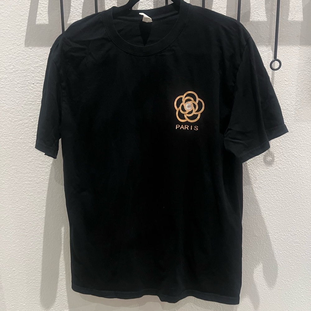 Nwot black Paris logo shirt